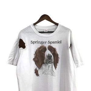 Vintage 80s Springer Spaniel Reworked Tee